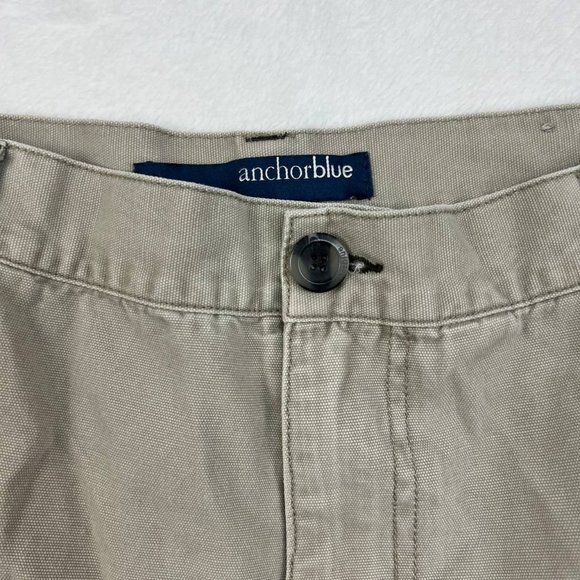 Anchor Blue Men Shorts 34 Outdoor Casual Cargo Chino Pockets‎ Gray - Picture 2 of 9